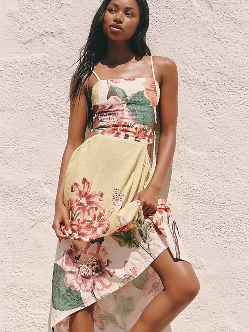 Celandine x Emily Carter Sleeveless Beaded Midi Dress
